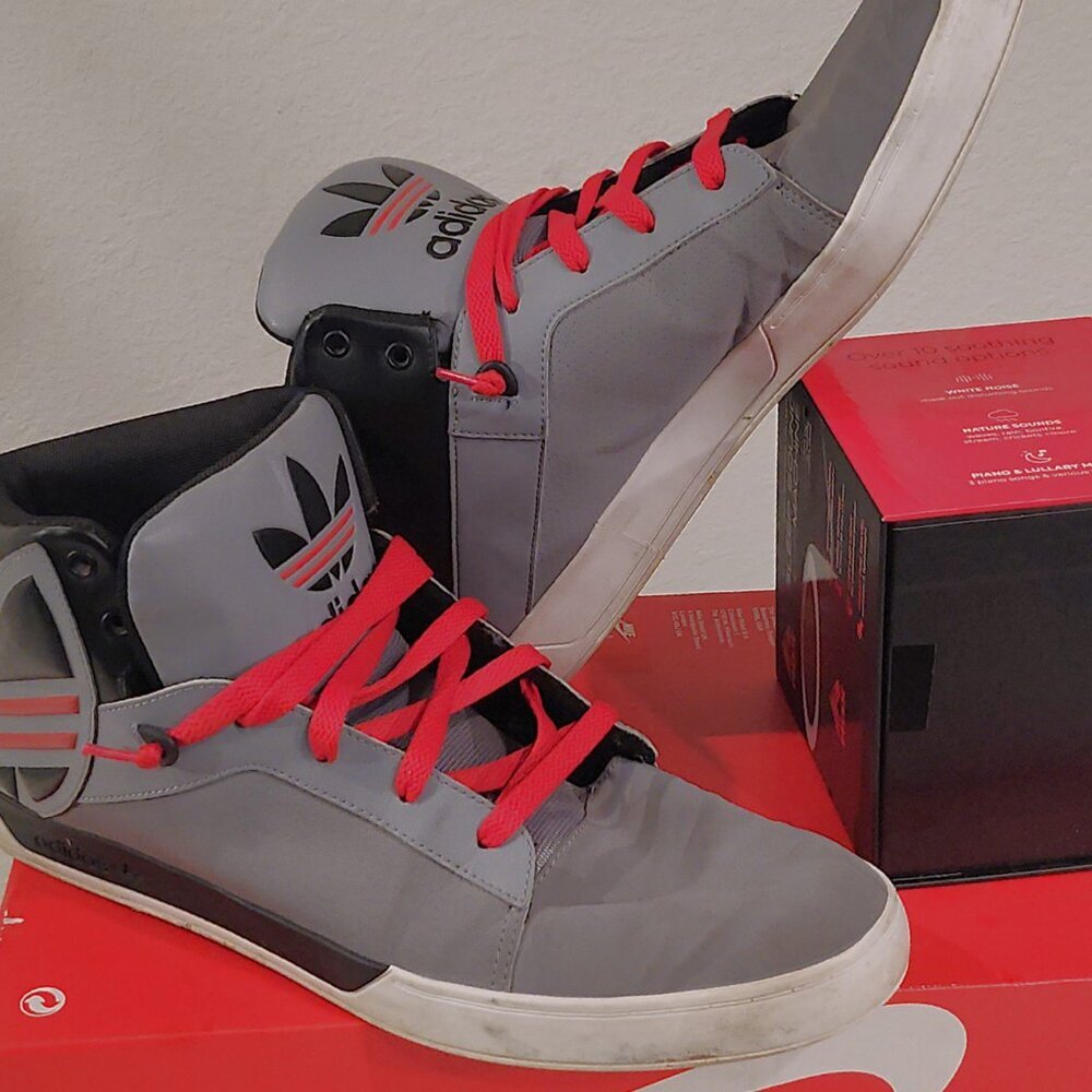 adidas Attitude Logo Mid Light Grey/Grey/Black size 13 - Picture 2 of 8